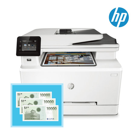 [신세계 행사]HP 컬러 레이저복합기 M282nw /4색토너 포함/인쇄+복사+스캔