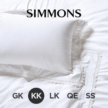 [시몬스] 화이트컬렉션 루밀라 60수 샤틴면 침구세트 KK