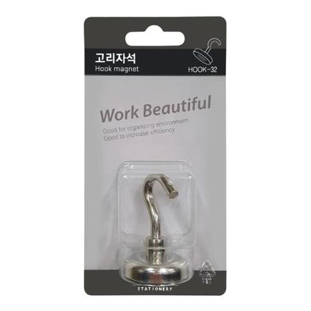 고리자석(hook-32 1개입 Ø32mm)