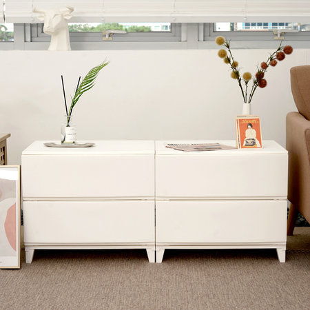 보노 심플리 550 서랍장 2단 와이드형 인테리어수납장