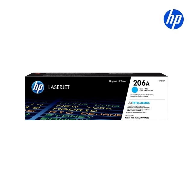 HP No.206A W2111a 정품토너 파랑/m255 m282 m283