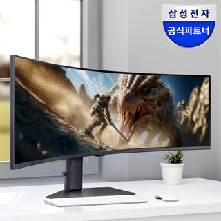 [삼성무료설치] 삼성 오디세이 G9 S49CG954E 123.8cm 커브드 울트라와이드 게이밍 모니터 240Hz 32:9 HDR1000 1