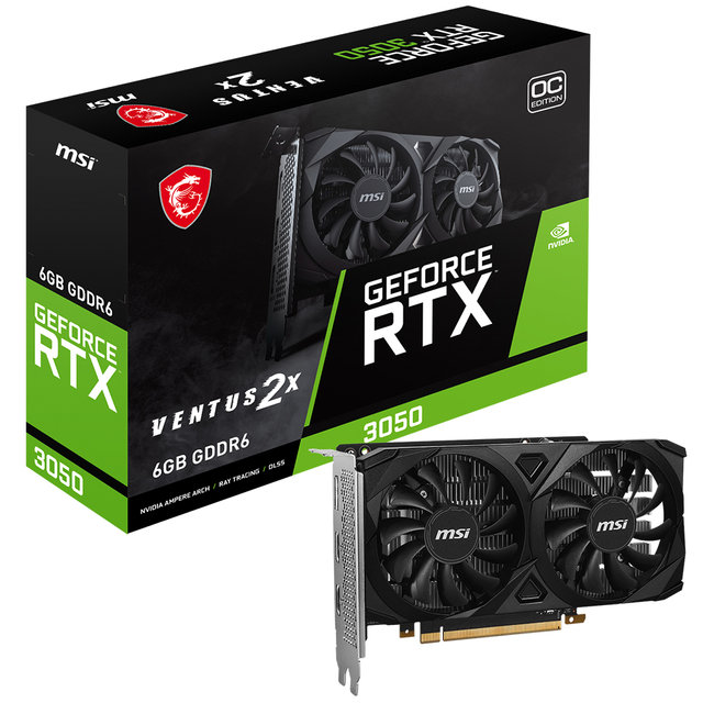 MSI 지포스 RTX 3050 벤투스 2X OC D6 6GB CL