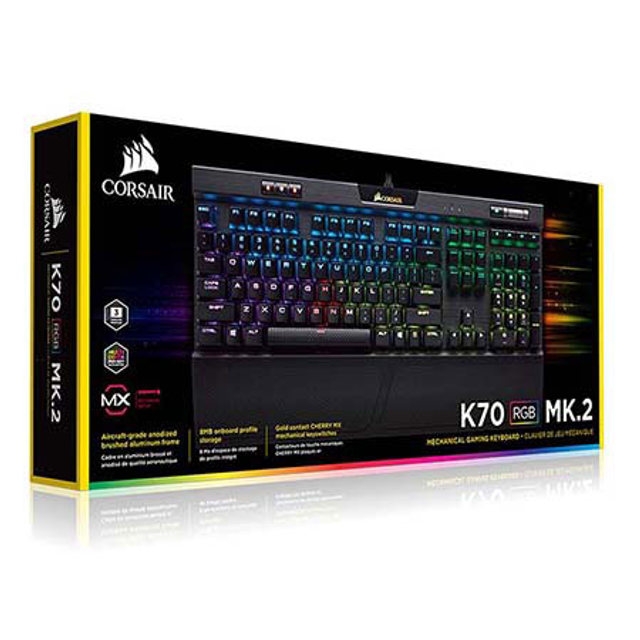 [중급 / 안중점] ［CORSAIR］K70 RGB MK2 RED 게이밍 기계식 키보드 K70_-RGB-MK2-RED