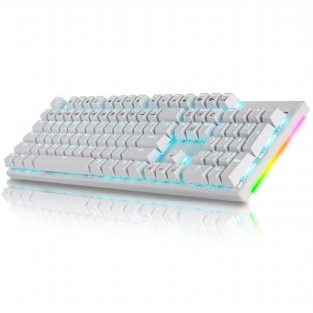 [최상급 / 비산점] COX CK450 교체축 사이드 RGB 기계식키보드(화이트,청축) COX_CK450_WH_B
