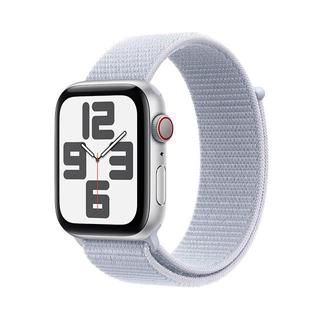 애플워치SE 44mm, GPS+Cellular (실버 알루미늄, 블루 클라우드 스포츠 루프, Regular)-[MXGR3KH/A]