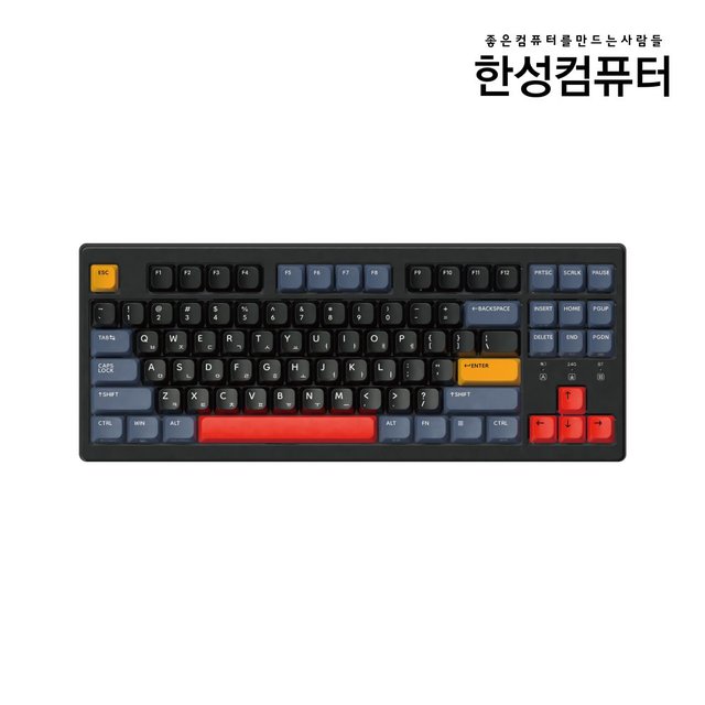 한성컴퓨터 TFG Cloud CL 듀얼 가스켓 유무선 기계식 키보드 87키 텐키리스 비너스네이비 딥블루 뽀송 38g