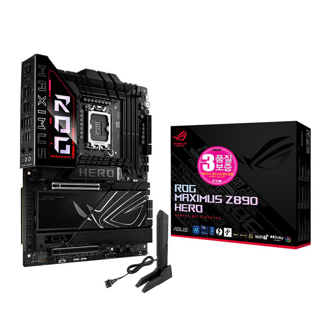 ASUS ROG MAXIMUS Z890 HERO STCOM 에이수스 컴퓨터 PC 게임 메인보드