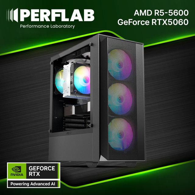 롯데하이마트 | 라이젠5 5600 RTX 5060 8GB 32GB 1TB 게이밍 컴퓨터