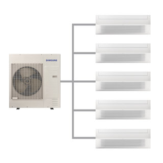 가정용 무풍 시스템에어컨 AN40CSU5P44SSY 140.6㎡ (5마력5실/단배관) 1
