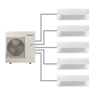 가정용 무풍 시스템에어컨 AN40BSX5P44CSY 83.8㎡ (5마력5실/다배관) 1