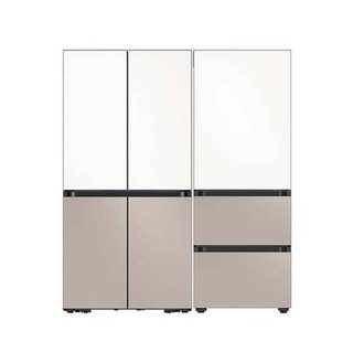 삼성 비스포크 냉장고 김치냉장고 세트 에센셜화이트+베이지 RM70F63R2ZG+RQ33DB74D2AP 1
